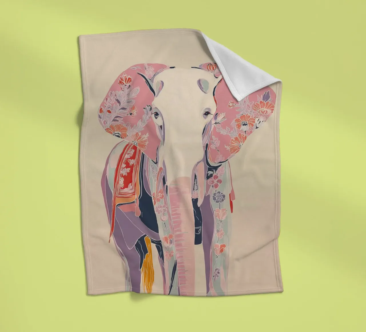 Memory in Bloom fleece blanket by Luca