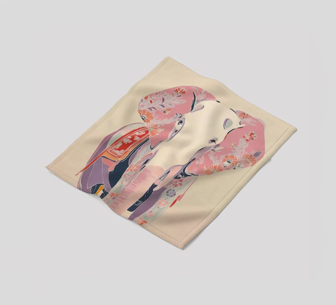 Memory in Bloom fleece blanket by Luca