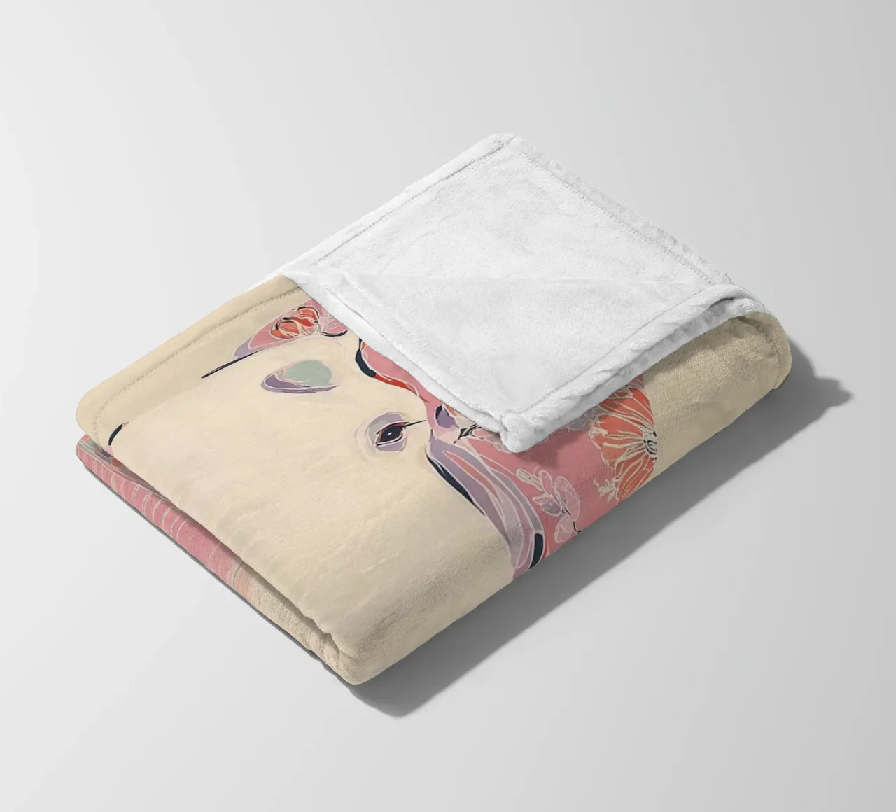 Memory in Bloom fleece blanket by Luca