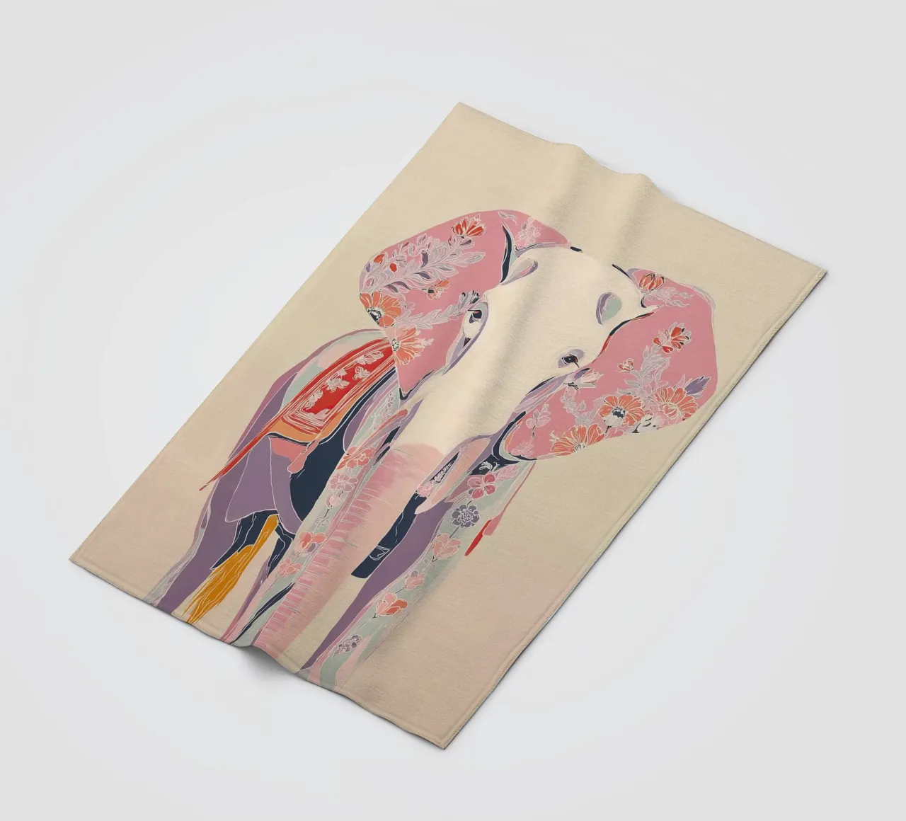 Memory in Bloom fleece blanket by Luca