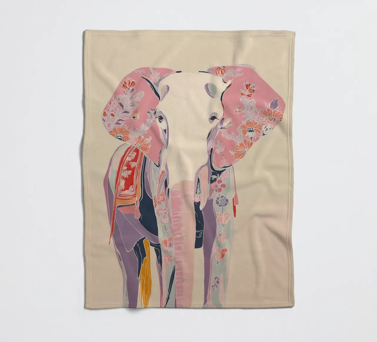 Memory in Bloom fleece blanket by Luca