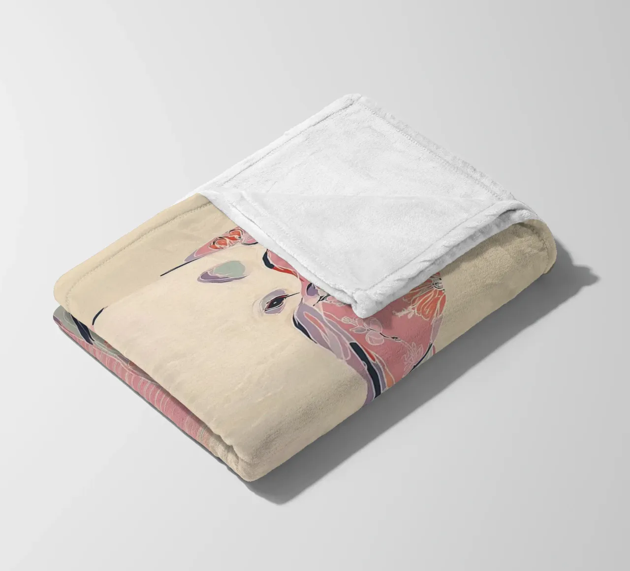 Memory in Bloom fleece blanket by Luca