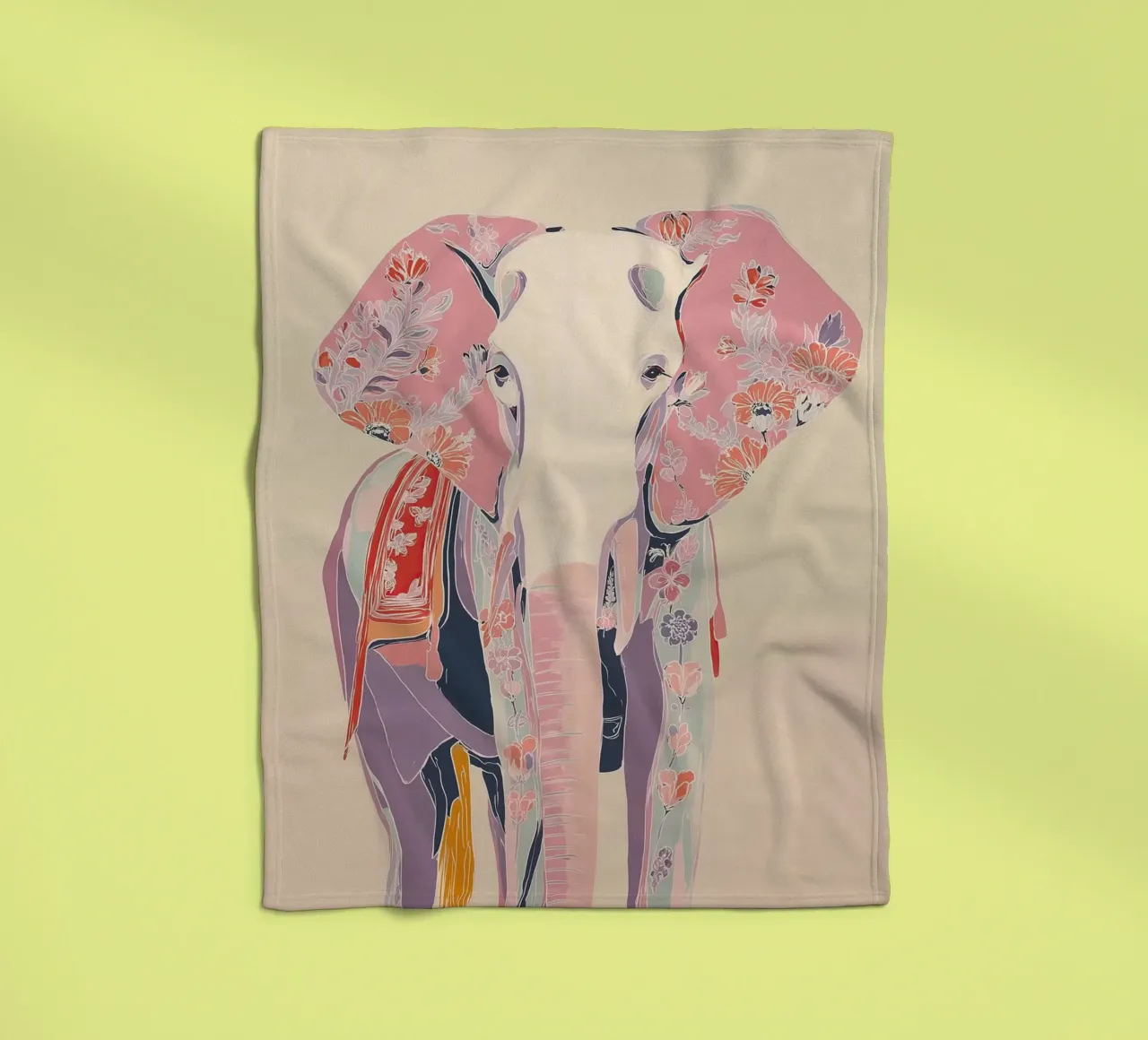 Memory in Bloom fleece blanket by Luca