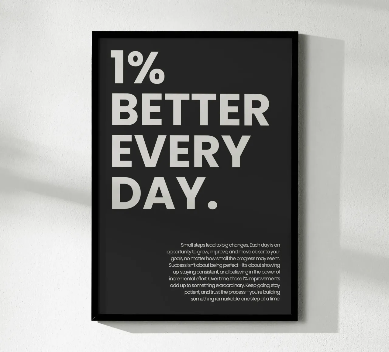 1% Better Every Day poster da NoordalLiving