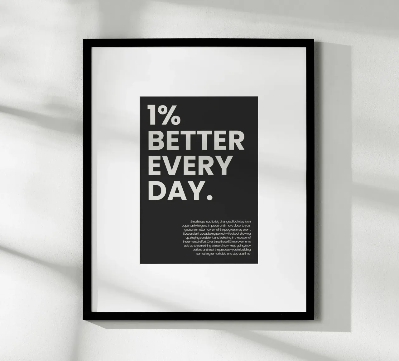 1% Better Every Day poster da NoordalLiving