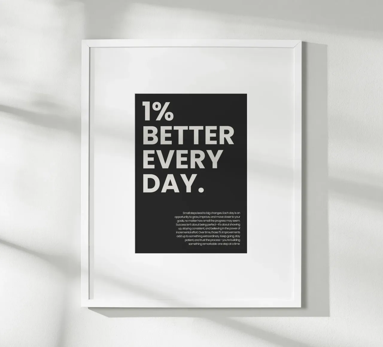 1% Better Every Day poster da NoordalLiving