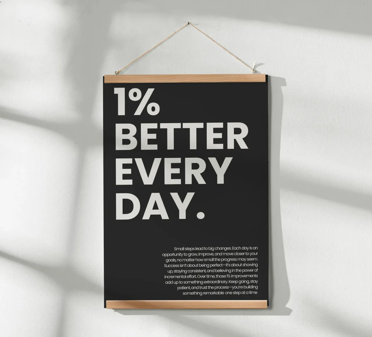 1% Better Every Day poster da NoordalLiving