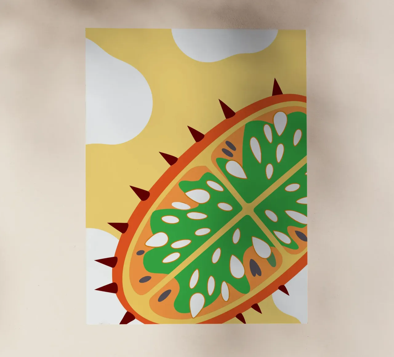 Kiwano fruit pellicola backlit da OFFICIAL FRUIT & VEGETABLES