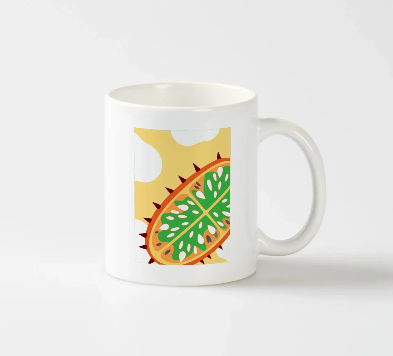 Kiwano fruit tazza in ceramica da OFFICIAL FRUIT & VEGETABLES