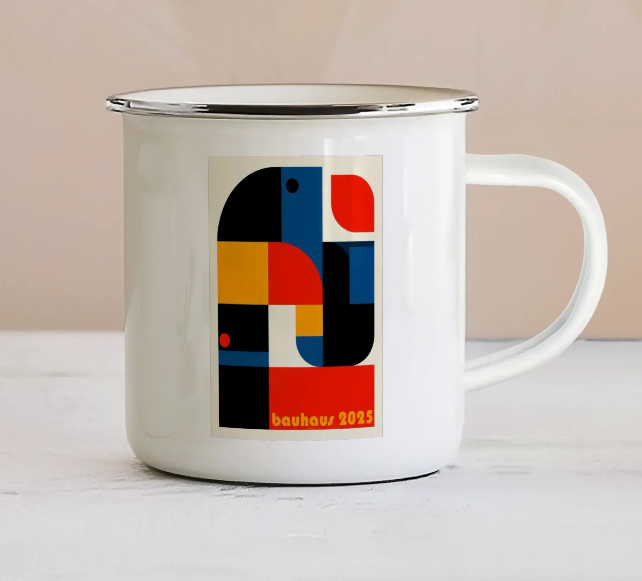 Bauhaus 2025 | Geometria costruttiva tazza in smalto da Autofocus