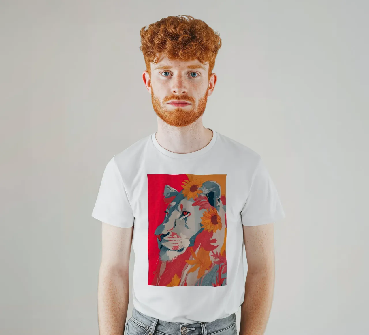 Lion in the Sun t-shirt da Luca