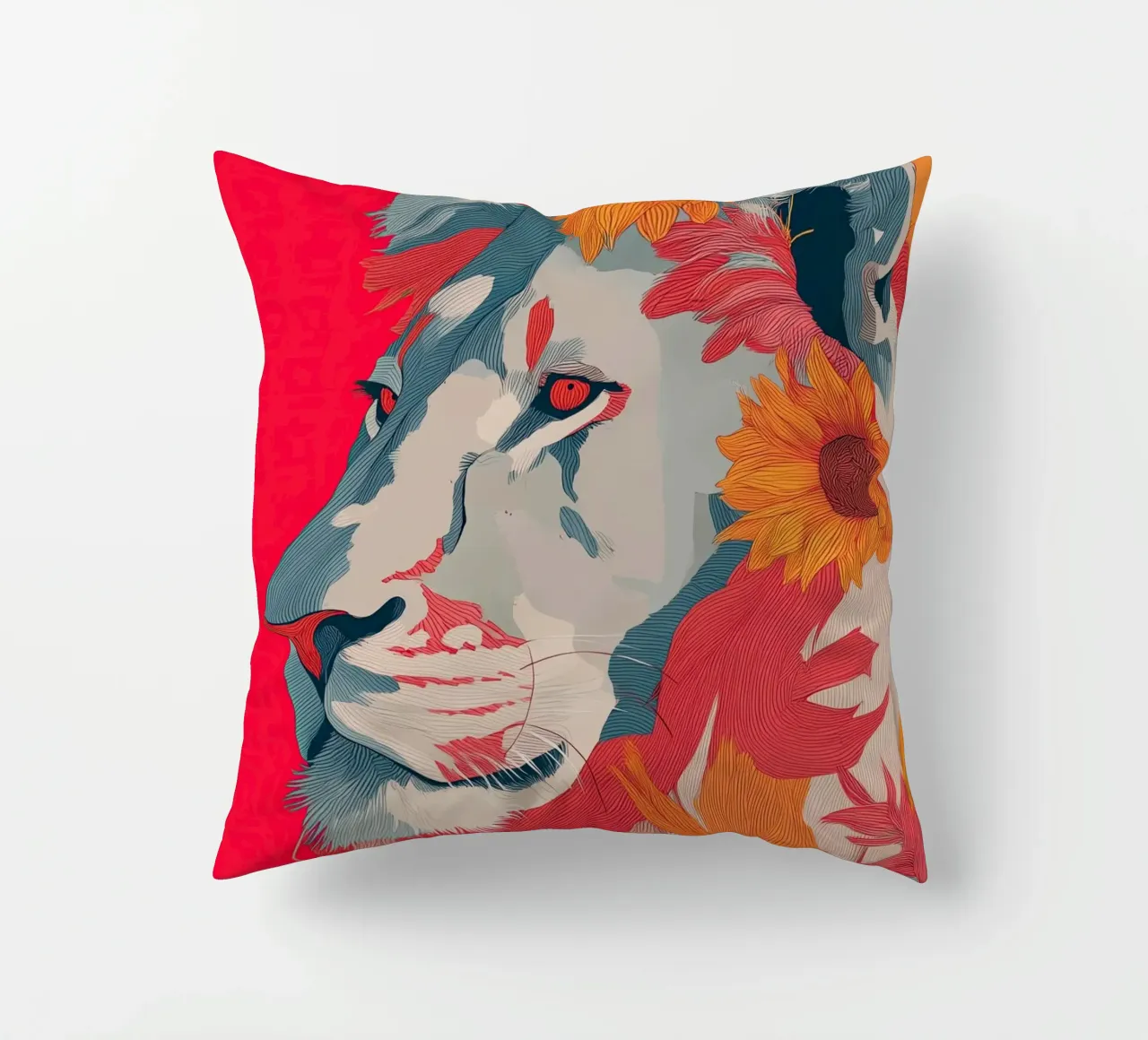 Lion in the Sun cuscino da Luca