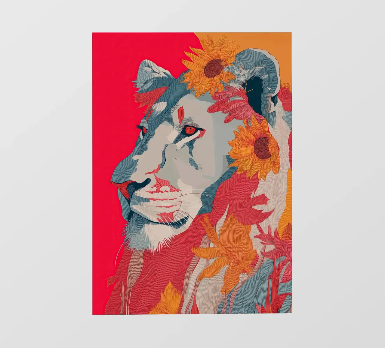 Lion in the Sun pellicola backlit da Luca