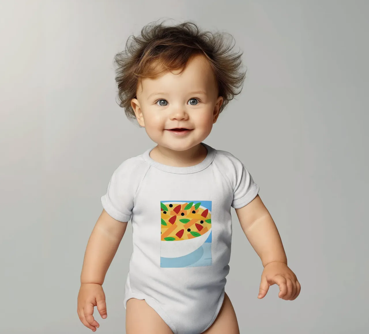 Insalatiera di frutta body neonato maniche corte da OFFICIAL FRUIT & VEGETABLES