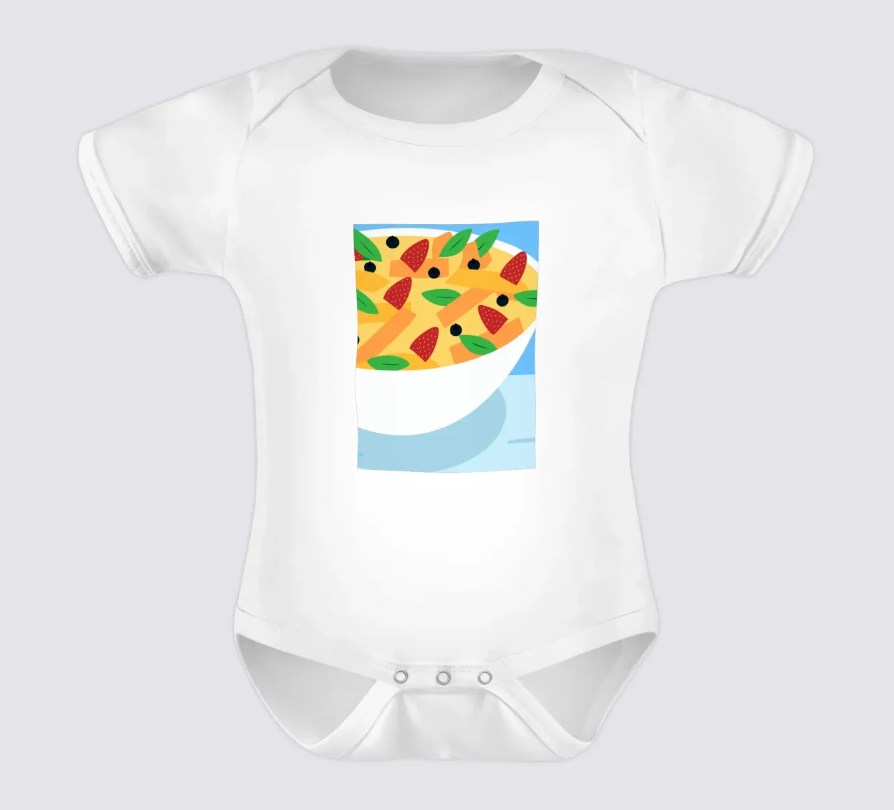 Insalatiera di frutta body neonato maniche corte da OFFICIAL FRUIT & VEGETABLES