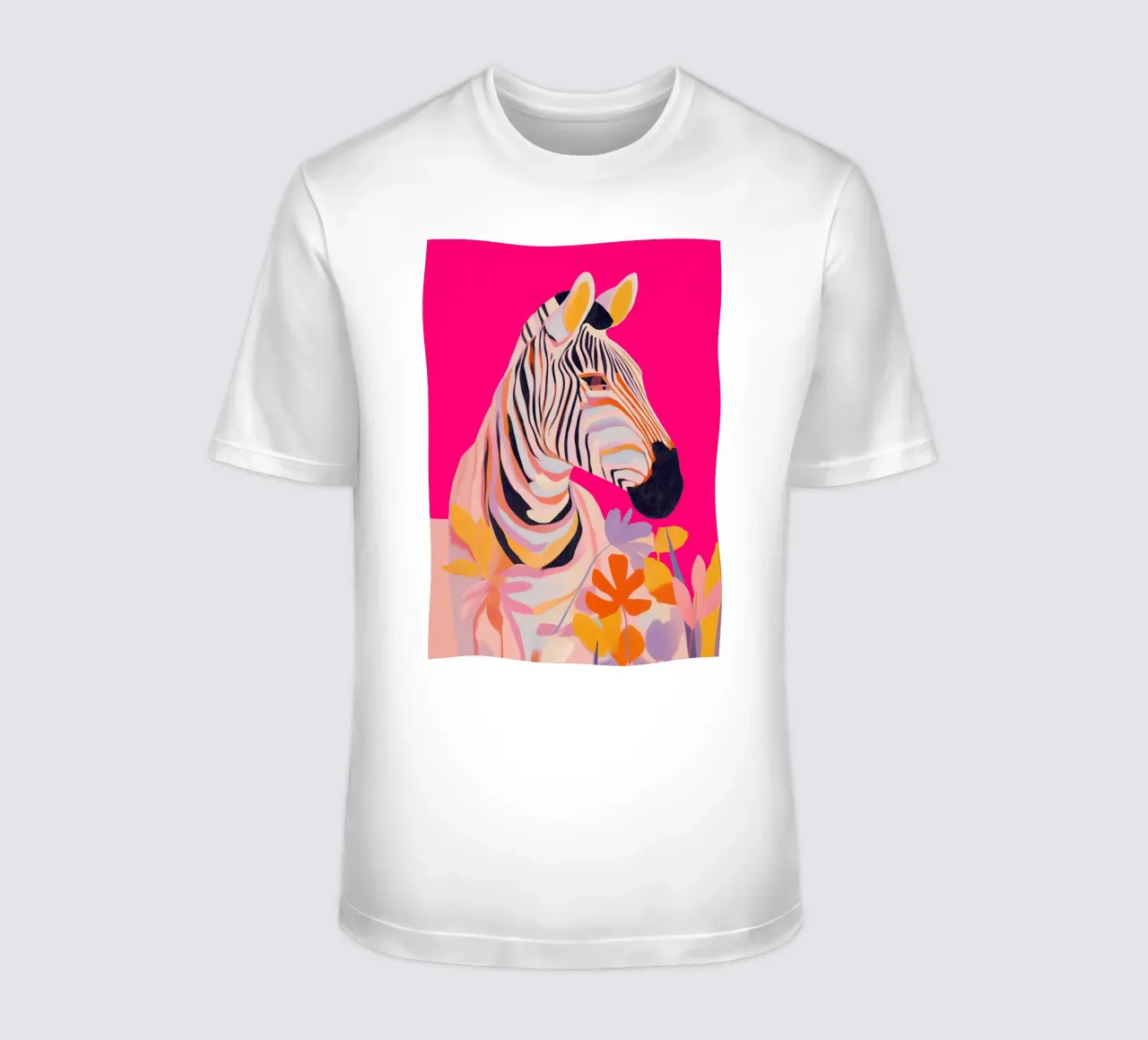 Electric Bloom - Zebra in Magenta t-shirt da Luca