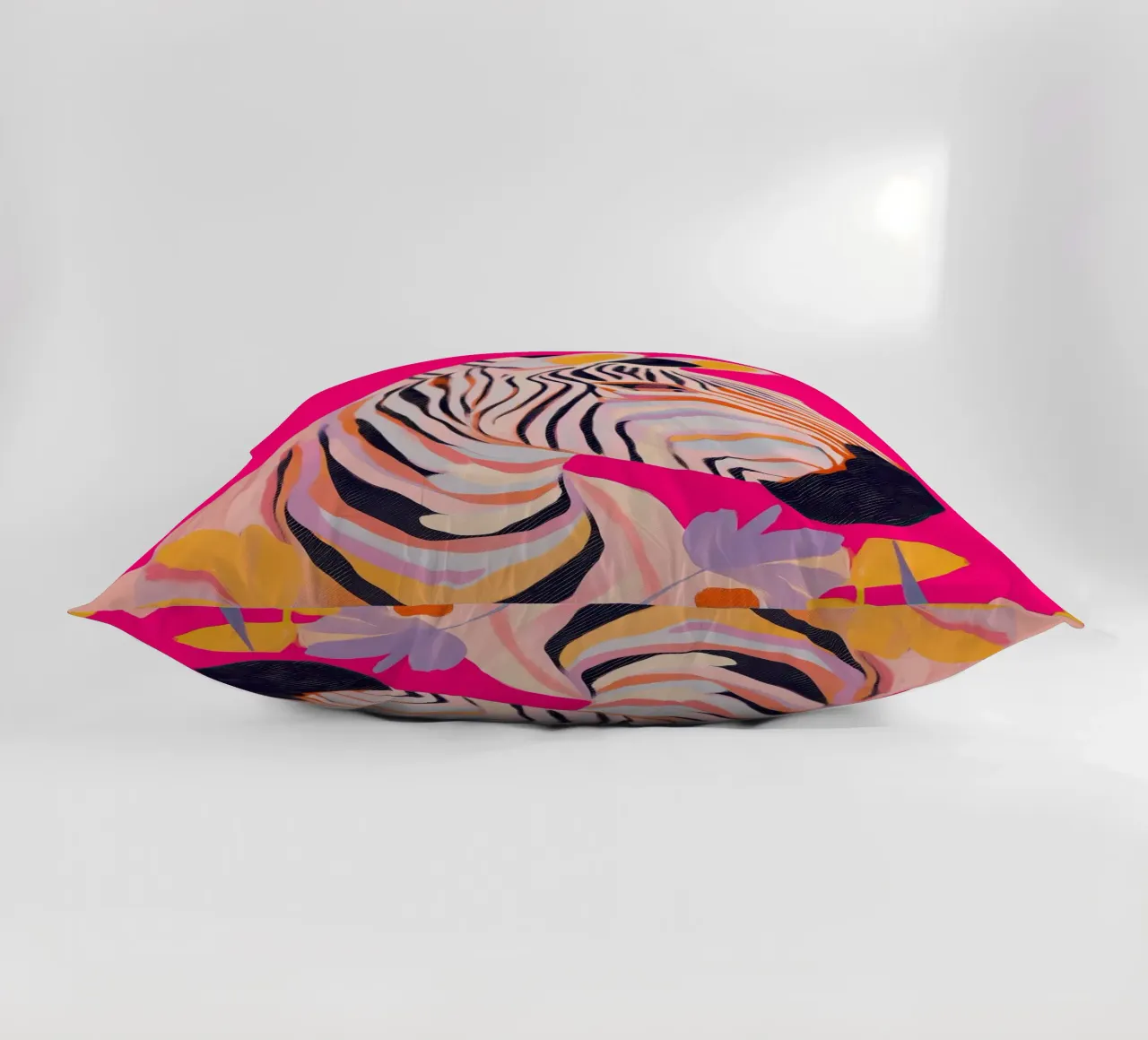 Electric Bloom - Zebra in Magenta cuscino da Luca