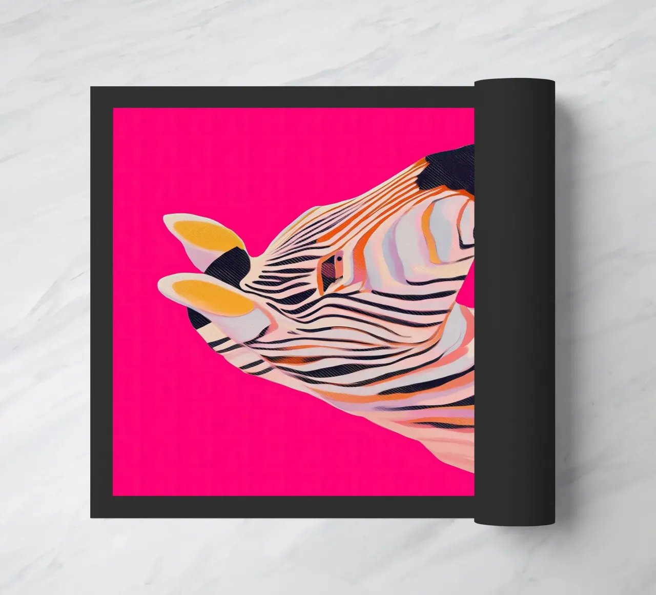 Electric Bloom - Zebra in Magenta zerbino da Luca