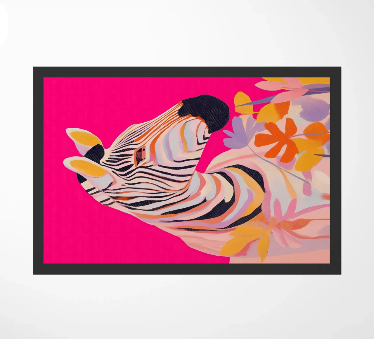Electric Bloom - Zebra in Magenta zerbino da Luca