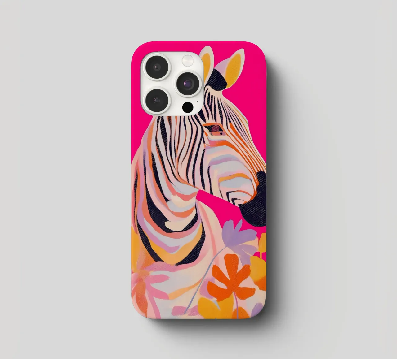 Electric Bloom - Zebra in Magenta cover iphone da Luca