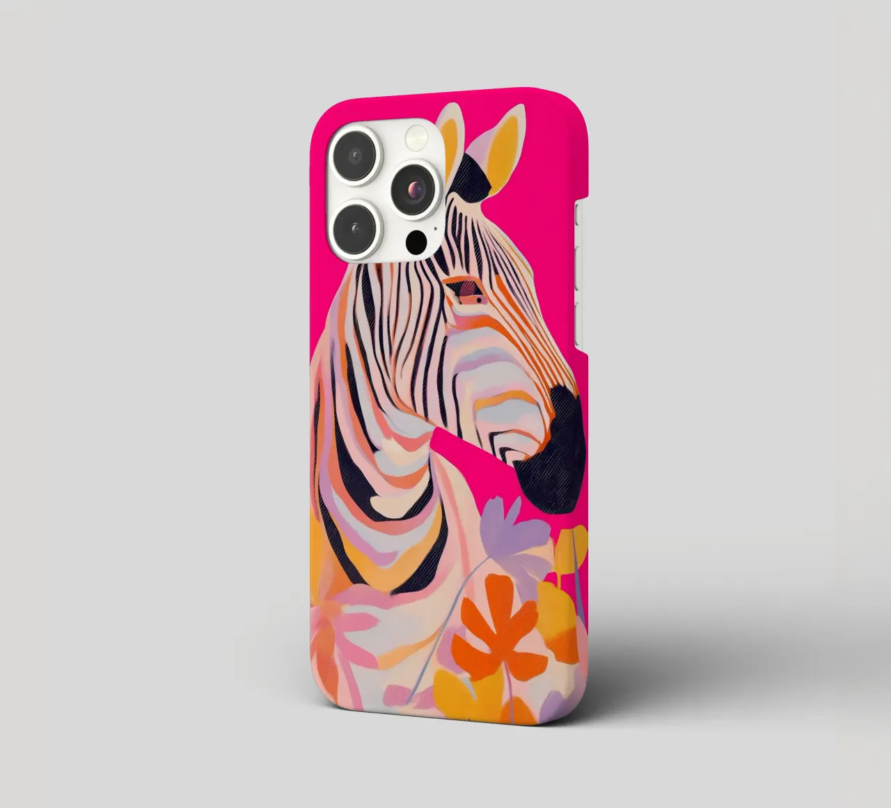Electric Bloom - Zebra in Magenta cover iphone da Luca