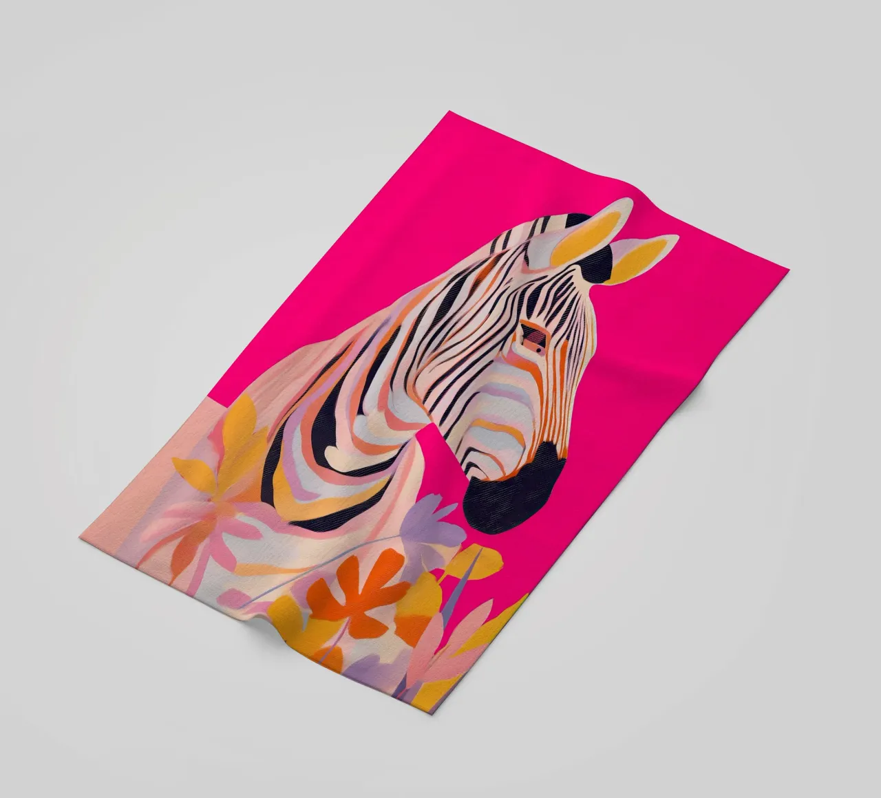 Electric Bloom - Zebra in Magenta telo mare da Luca
