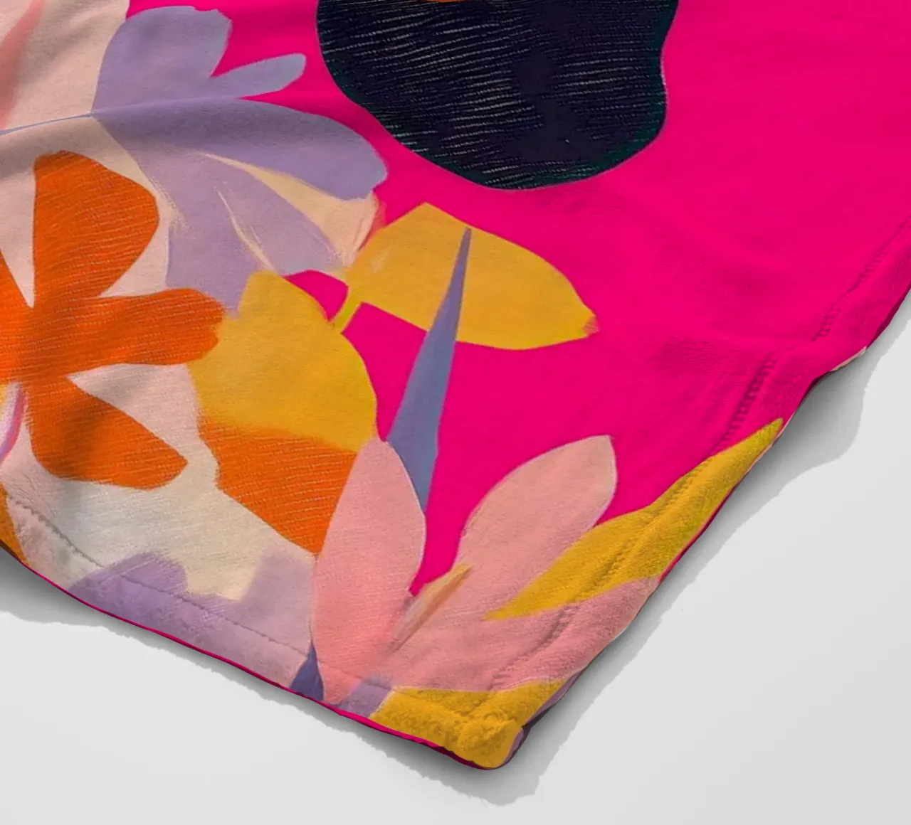 Electric Bloom - Zebra in Magenta coperta in pile da Luca