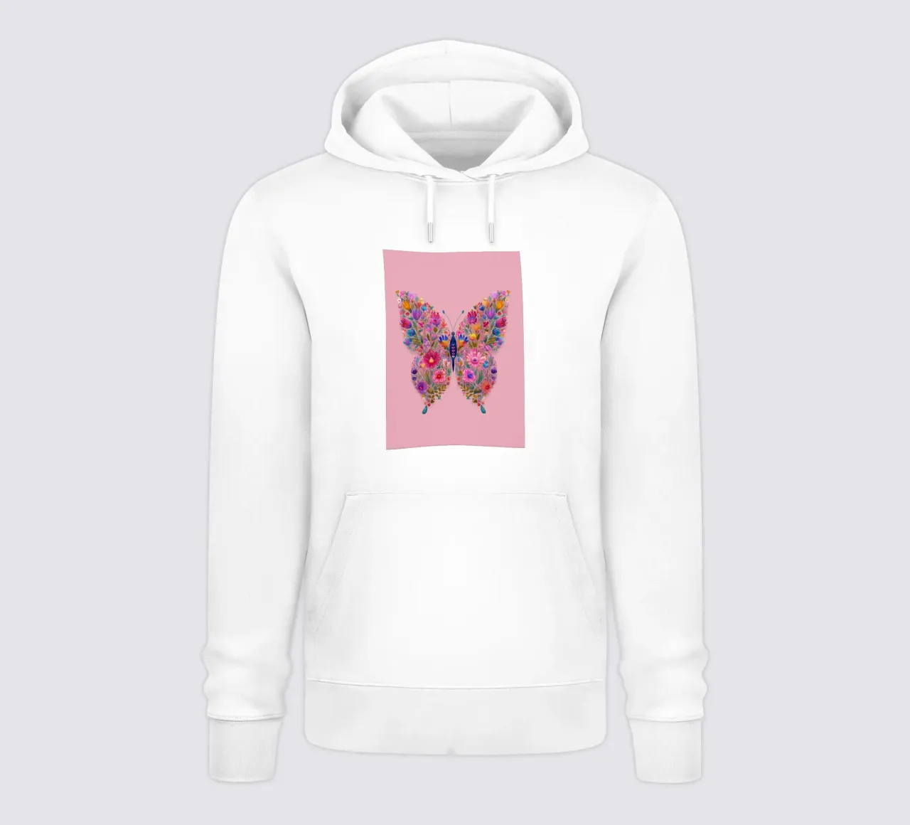 Floral Butterfly of Spring Dreams felpa con cappuccio da Luca