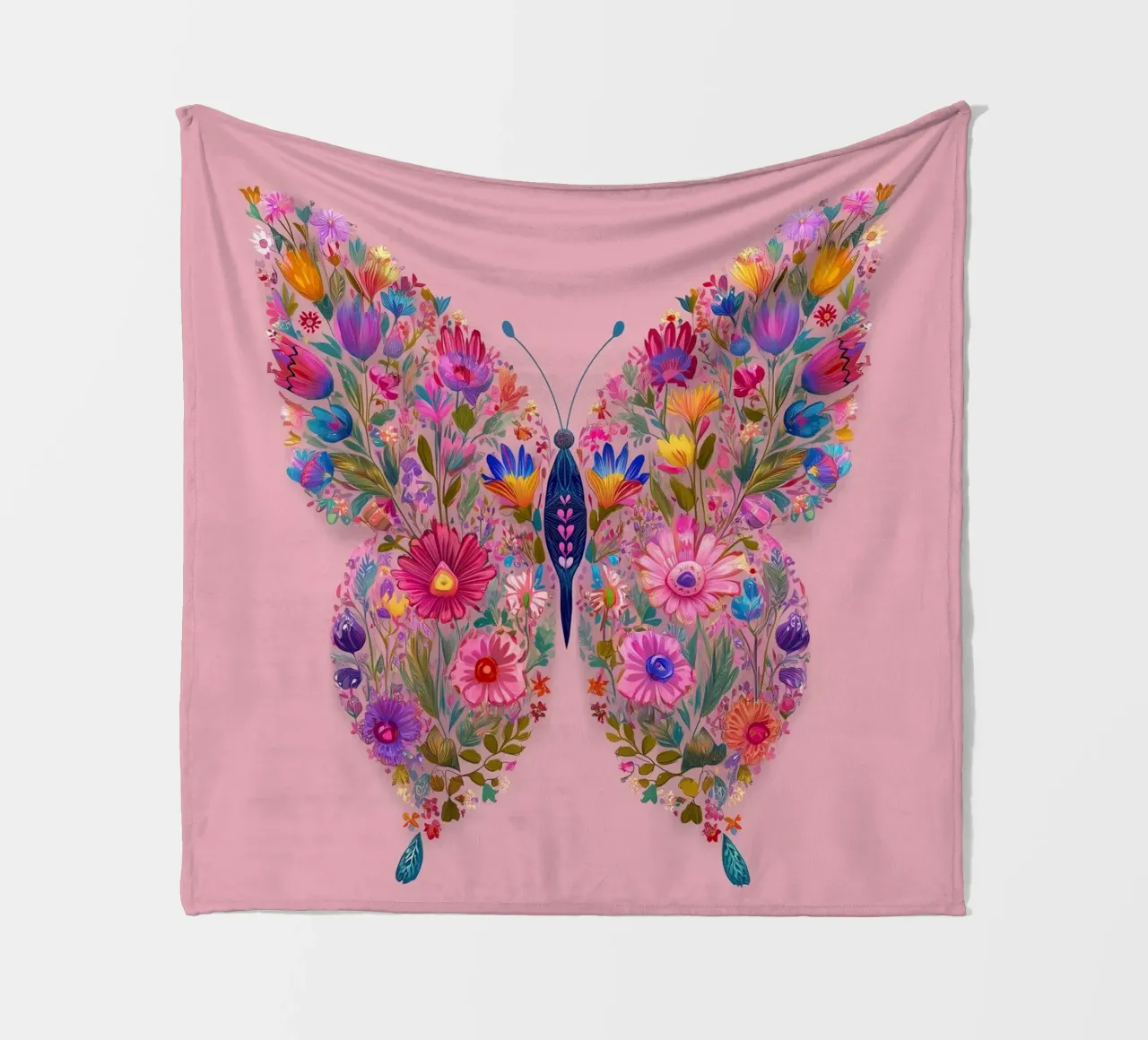 Floral Butterfly of Spring Dreams coperta in pile da Luca