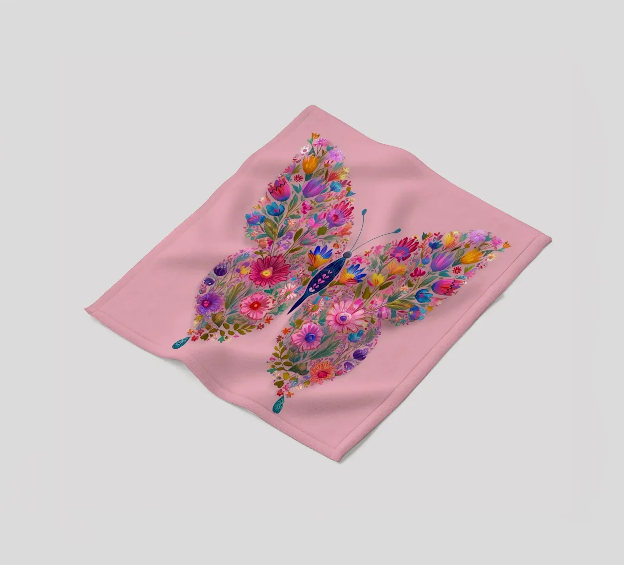 Floral Butterfly of Spring Dreams coperta in pile da Luca