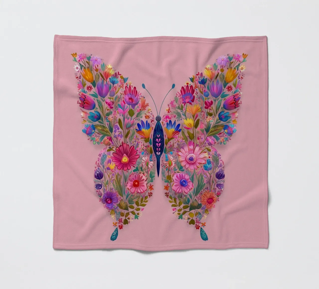 Floral Butterfly of Spring Dreams coperta in pile da Luca
