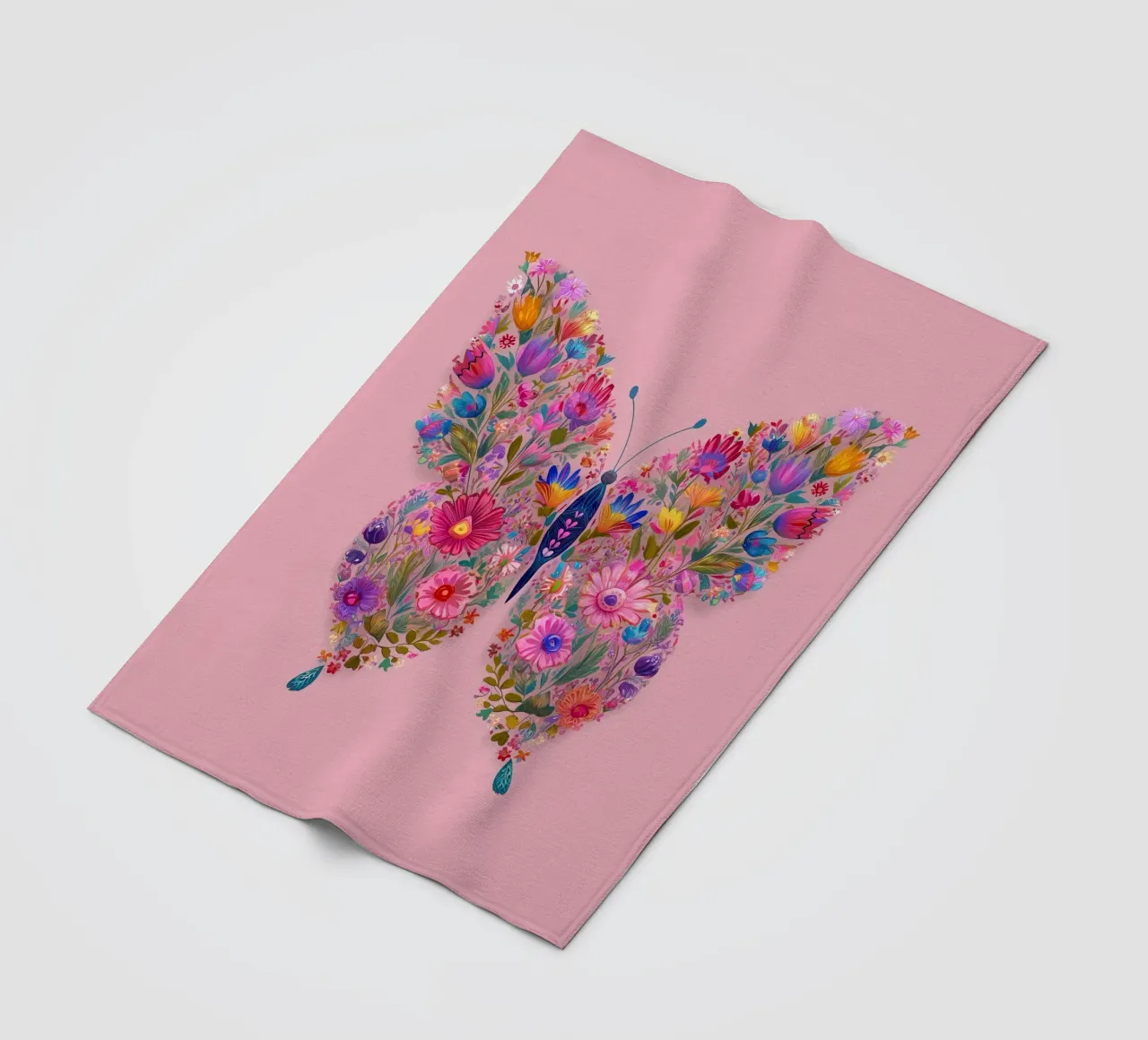 Floral Butterfly of Spring Dreams coperta in pile da Luca