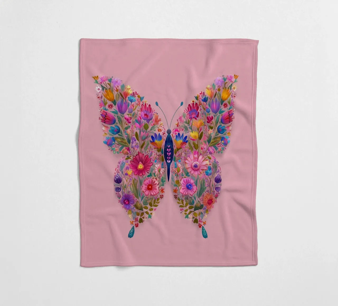 Floral Butterfly of Spring Dreams coperta in pile da Luca