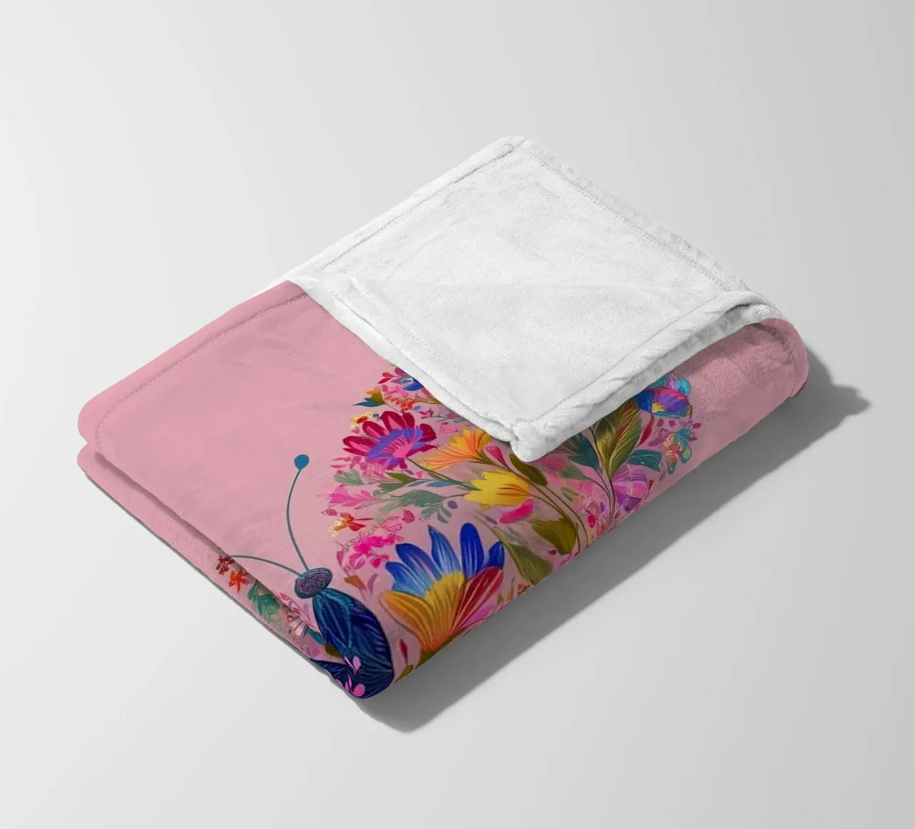 Floral Butterfly of Spring Dreams coperta in pile da Luca