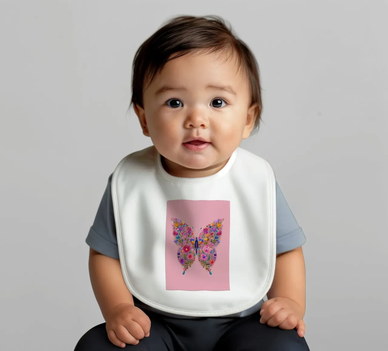 Floral Butterfly of Spring Dreams bavaglino da Luca