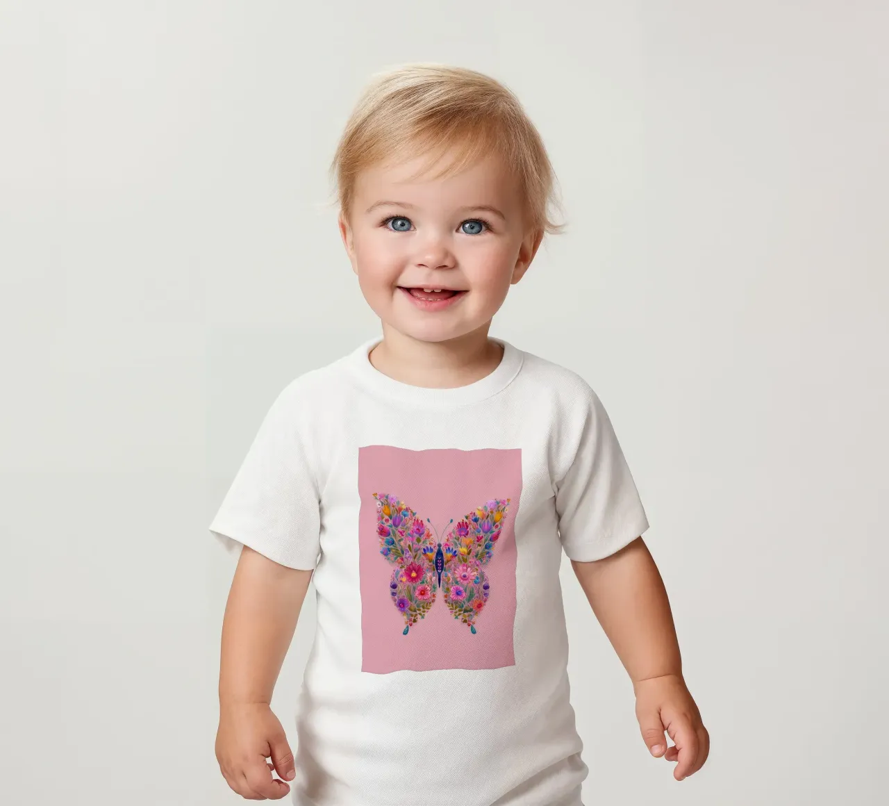 Floral Butterfly of Spring Dreams maglietta neonato da Luca