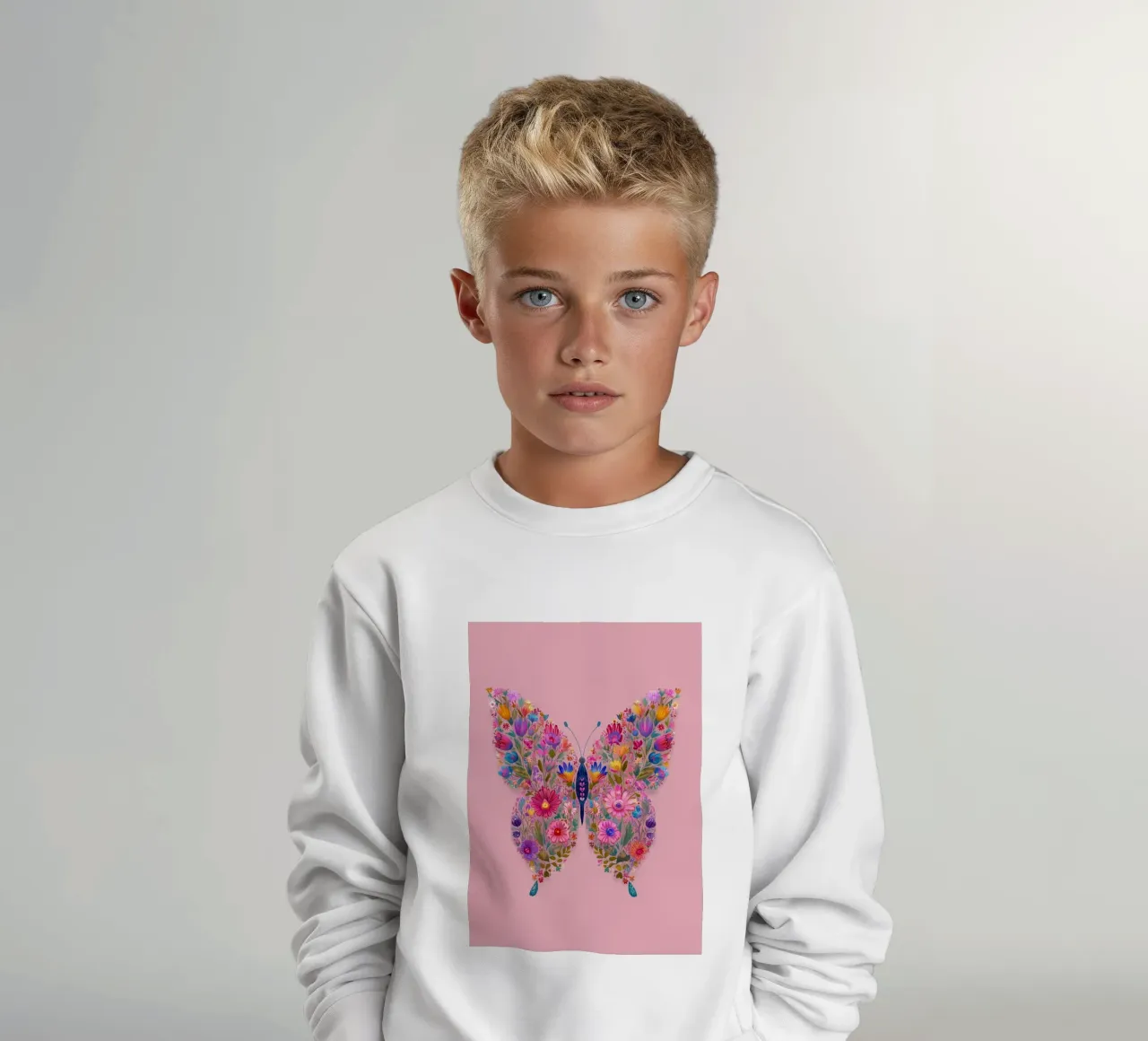 Floral Butterfly of Spring Dreams felpa bambino da Luca