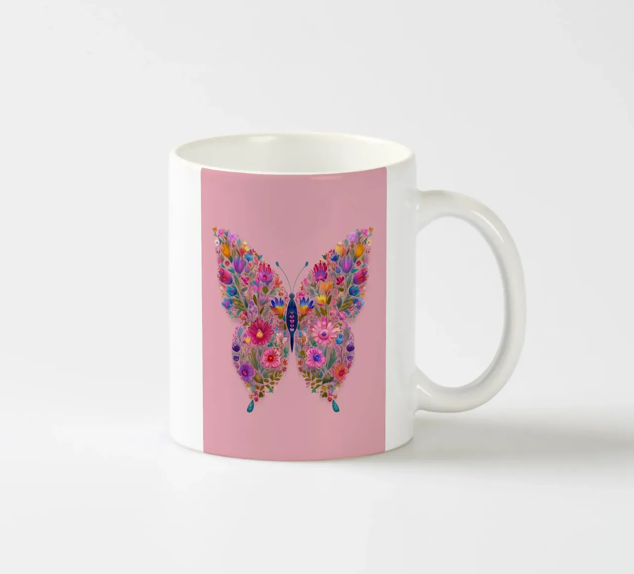 Floral Butterfly of Spring Dreams tazza in ceramica da Luca