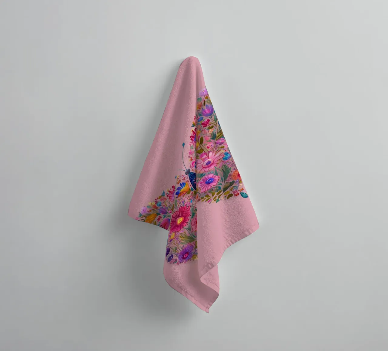 Floral Butterfly of Spring Dreams asciugamano da bagno da Luca