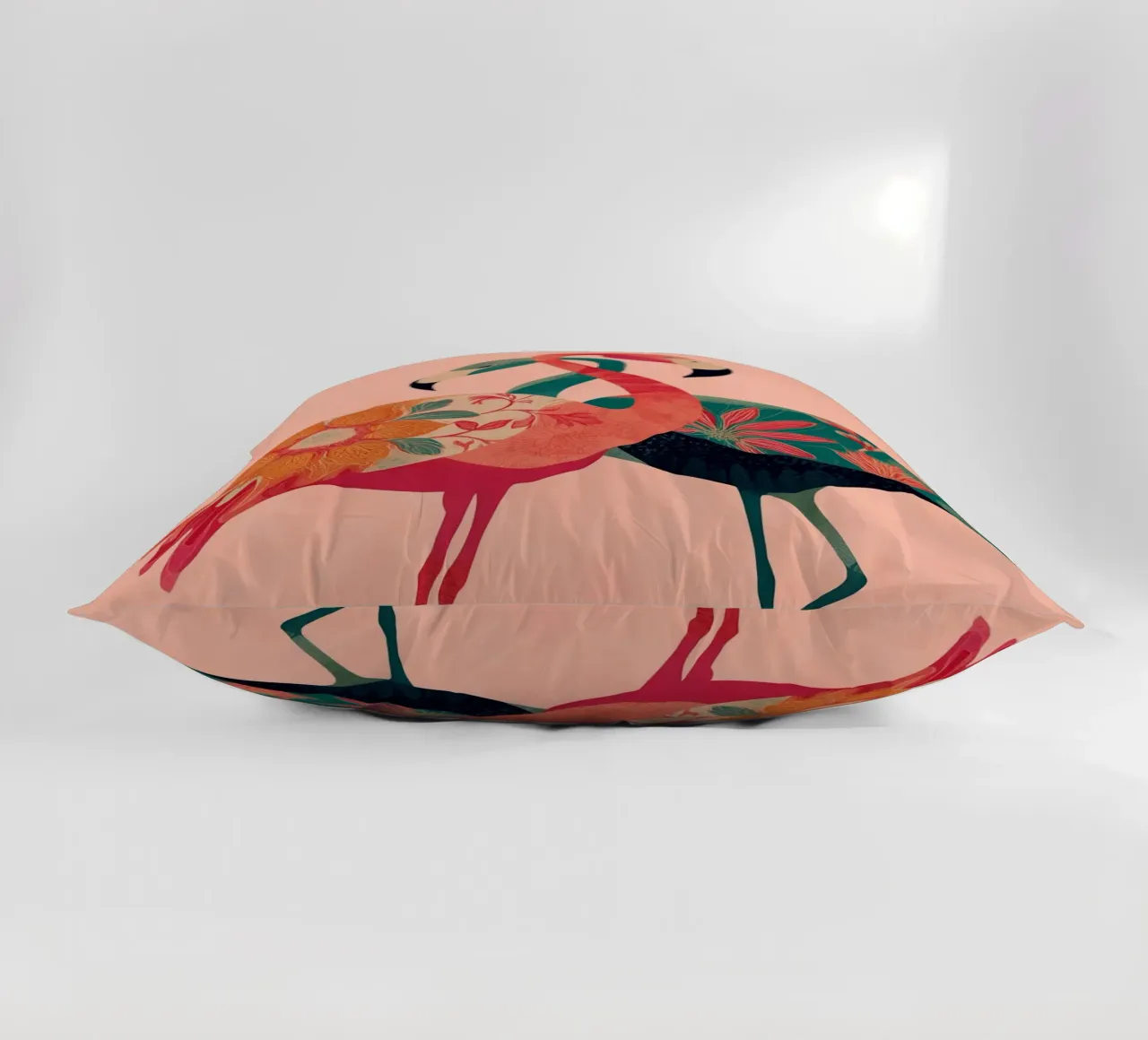 Harmony in Pink - Romantic Flamingo Art cuscino da Luca