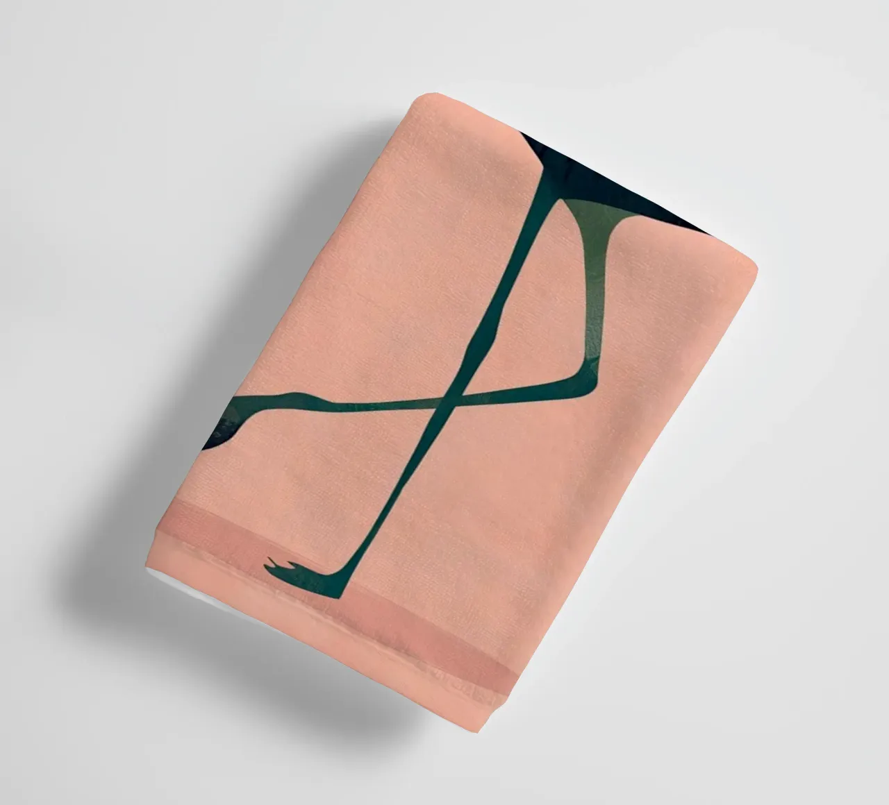 Harmony in Pink - Romantic Flamingo Art asciugamano da bagno da Luca