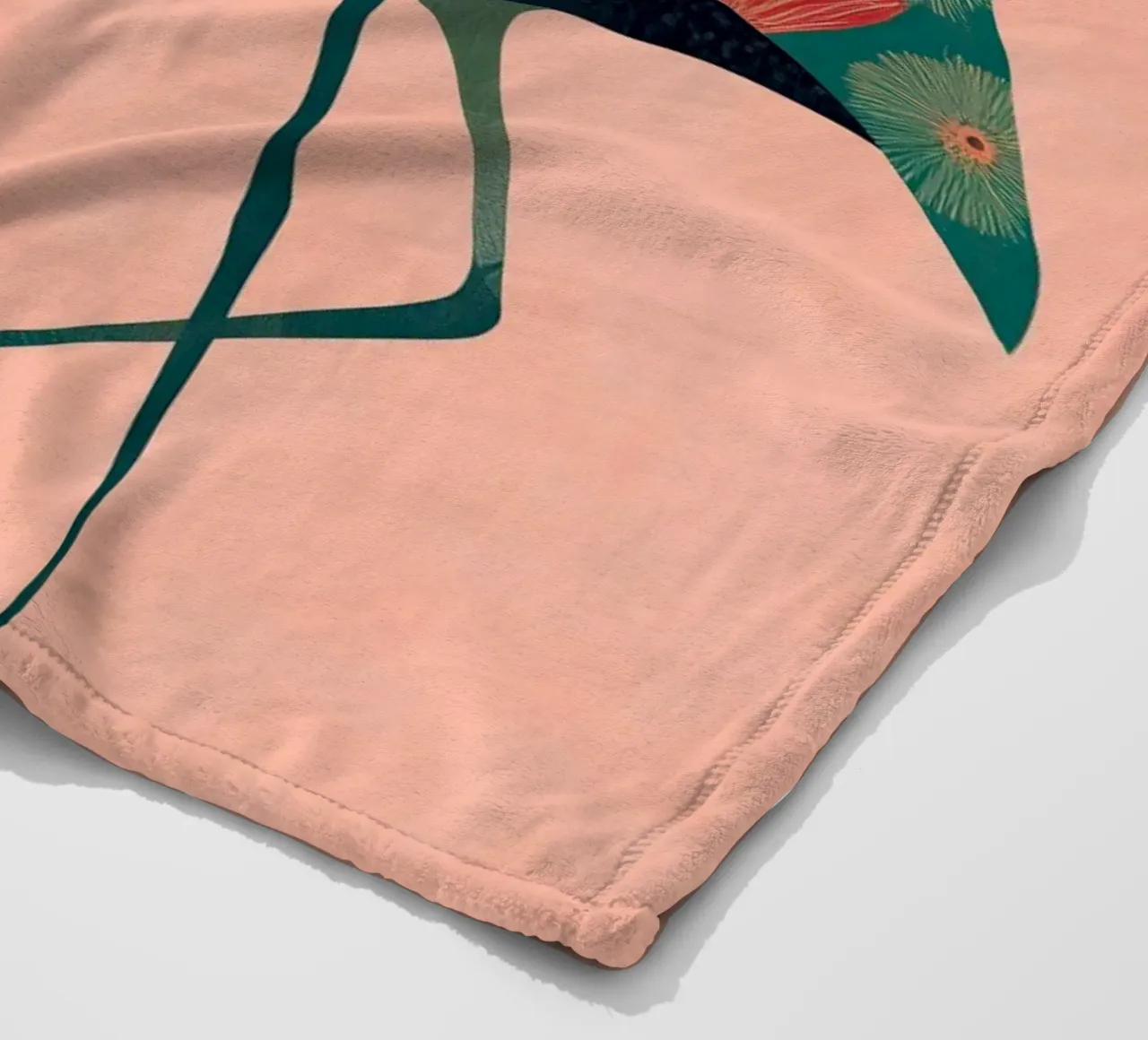 Harmony in Pink - Romantic Flamingo Art coperta in pile da Luca