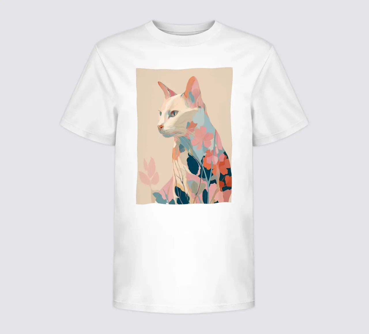 Serene Cat in Bloom t-shirt bambini da Luca