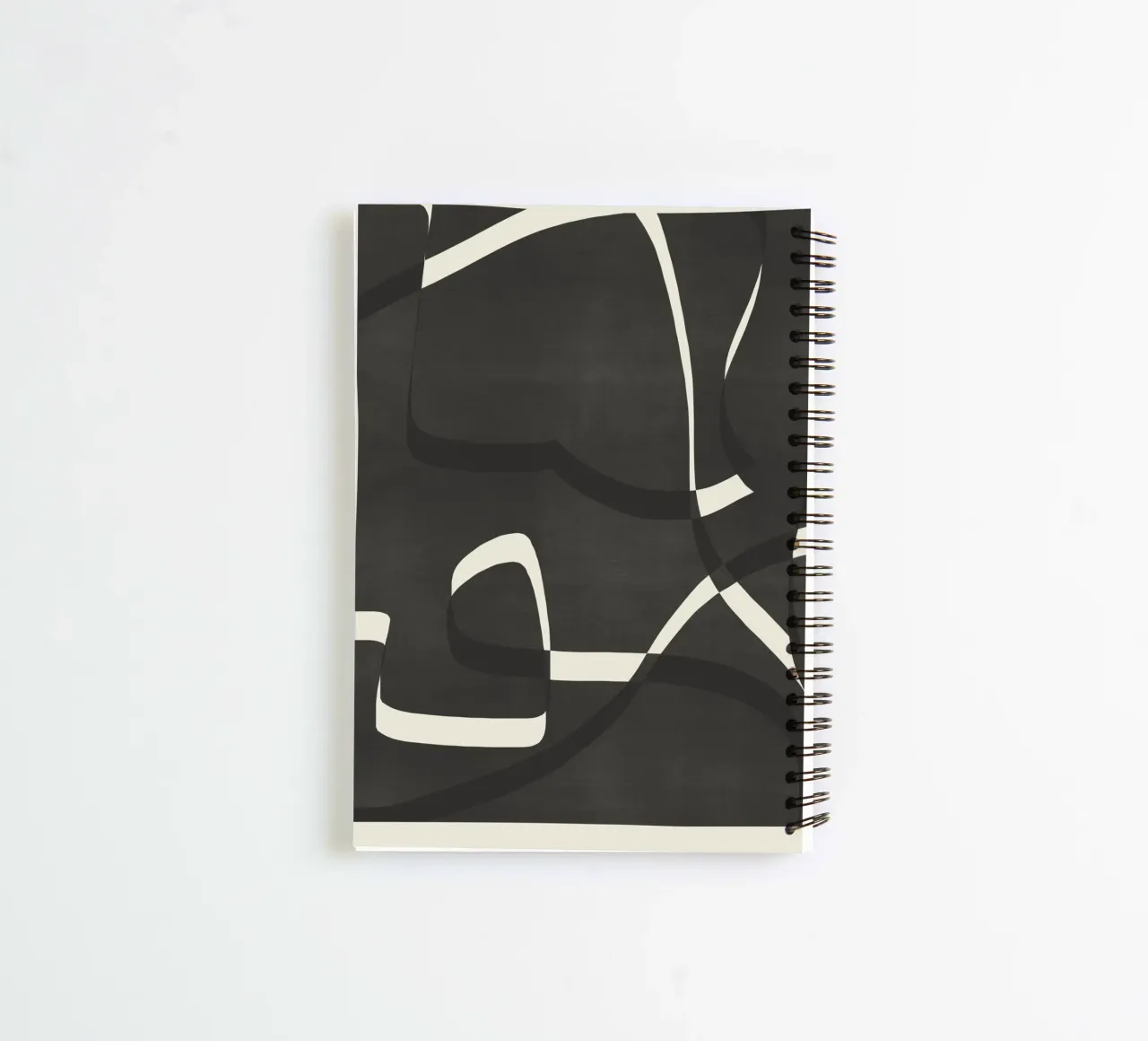 Dynamic Curves and Lines spiral notebook by Life of Pie
