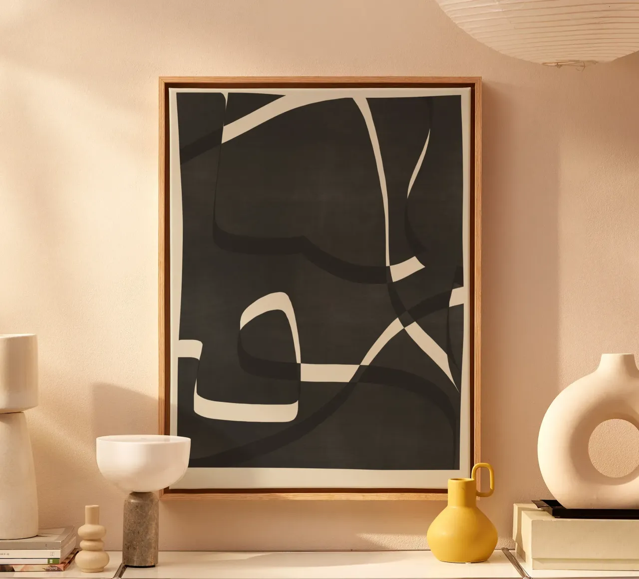 Dynamische Kurven und Linien Leinwand von Life of Pie