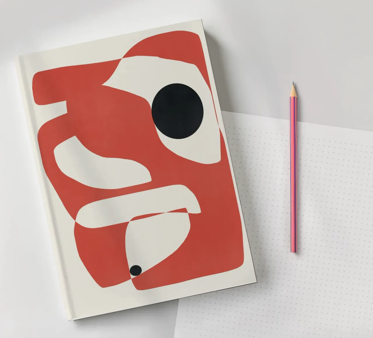 Abstract Geometric Composition notebook by Life of Pie