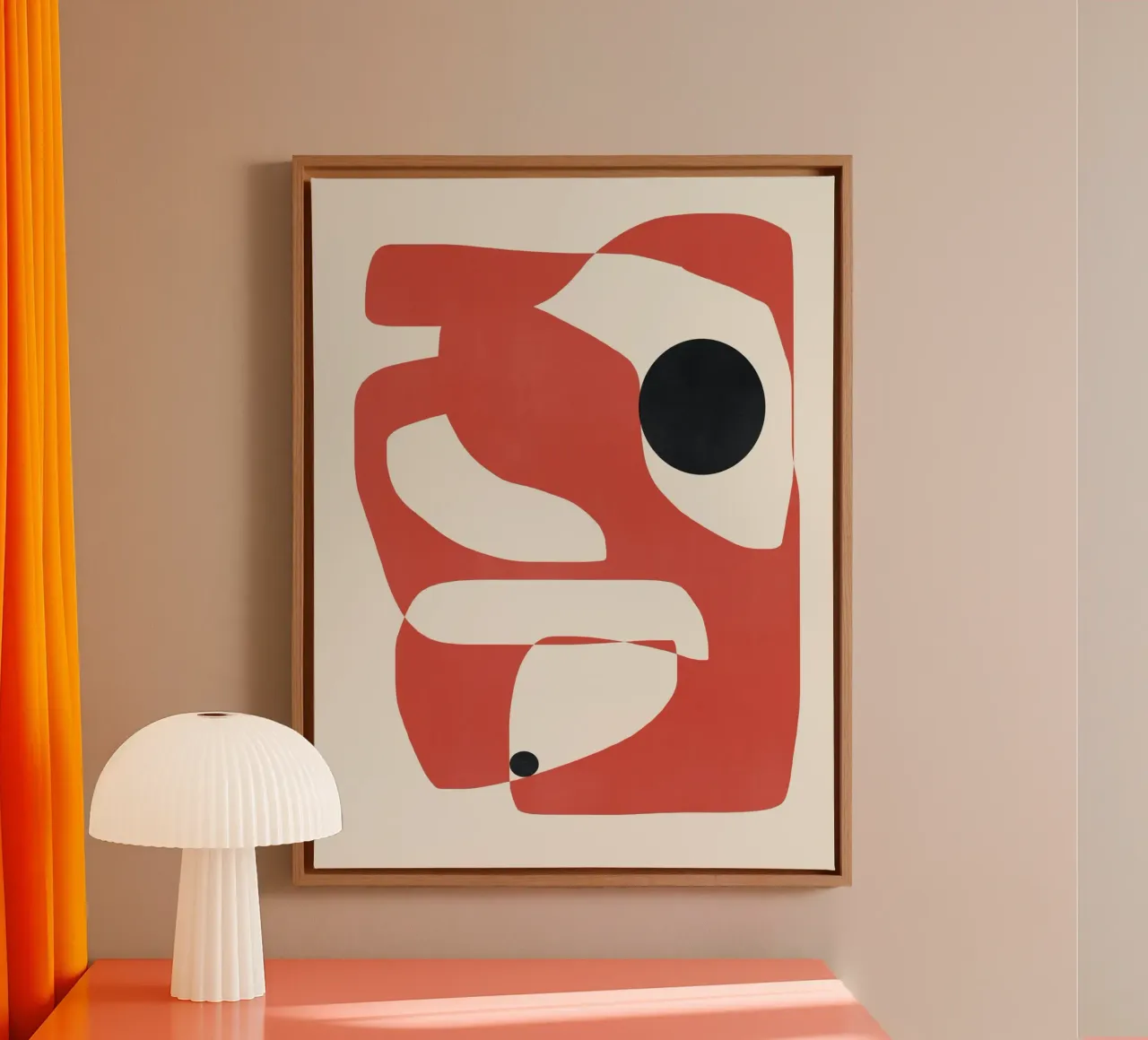Abstracte geometrische compositie canvas van Life of Pie