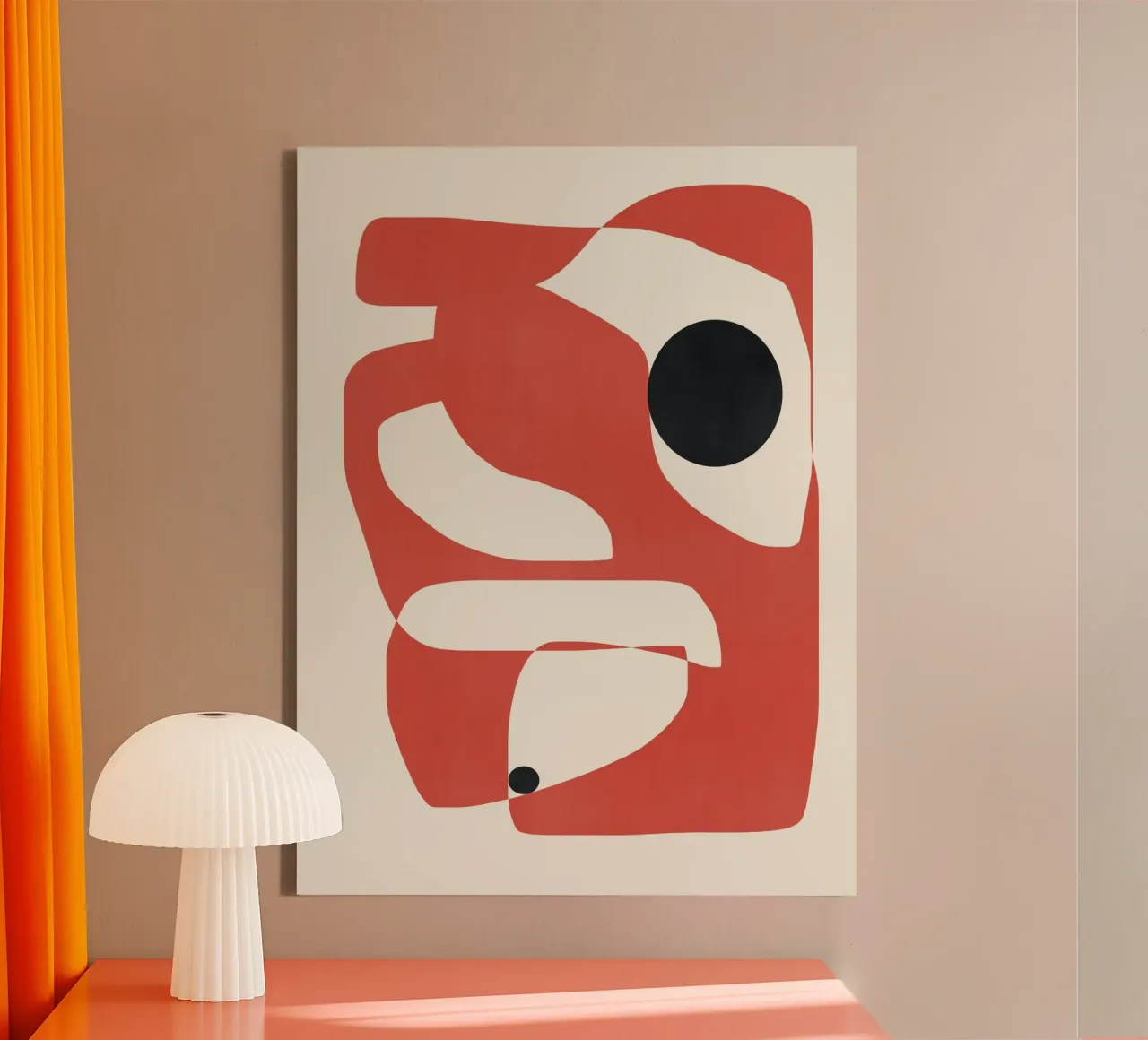 Abstracte geometrische compositie canvas van Life of Pie