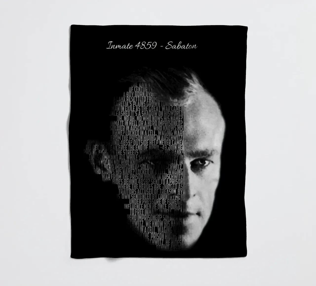 Inmate 4859 fleece blanket by Gunawan Rb