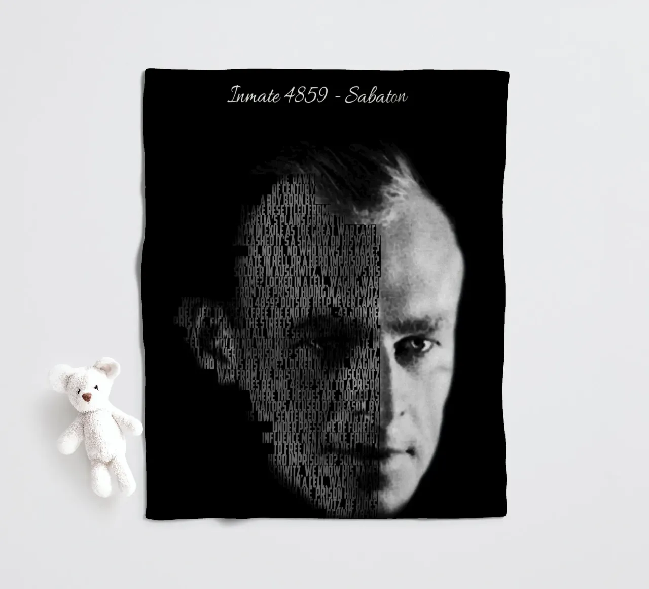Inmate 4859 fleece blanket by Gunawan Rb